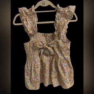 Floral Ruffle Sleeve Top by Umgee